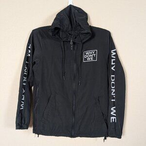 Why Don't We Windbreaker Jacket Women's sz XS Boyband Hooded Lightweight Zip Up